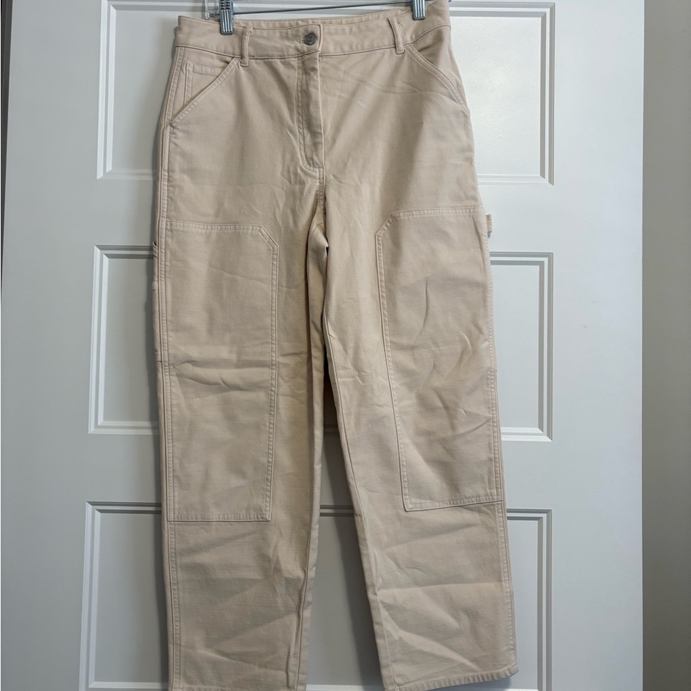 Aritzia Wilfred Free Mid Rise Modern Utility Pants Size 10 - Picture 2 of 14
